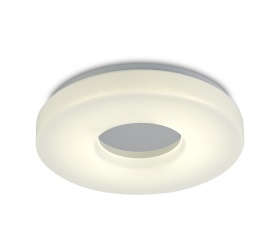 D0401  Joop IP44 18W LED Flush Ceiling Light Polished Chrome